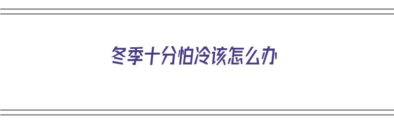 冬季十分怕冷该怎么办（冬季十分怕冷该怎么办呢）