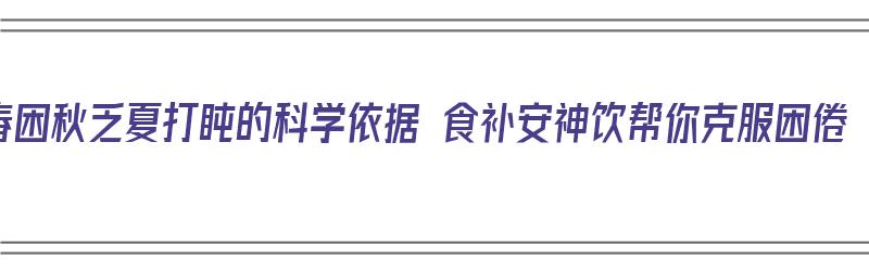 春困秋乏夏打盹的科学依据 食补安神饮帮你克服困倦（春困秋乏夏打盹有什么科学依据?）