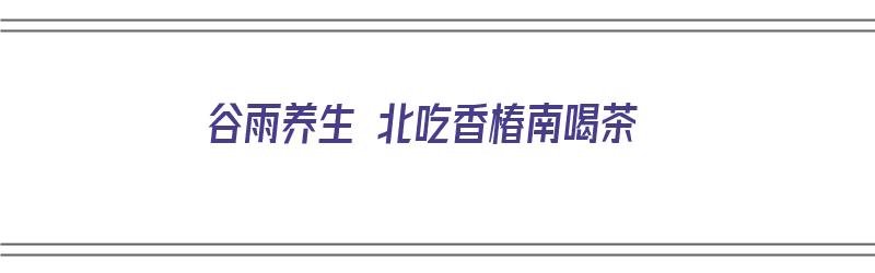 谷雨养生 北吃香椿南喝茶（谷雨吃香椿芽）